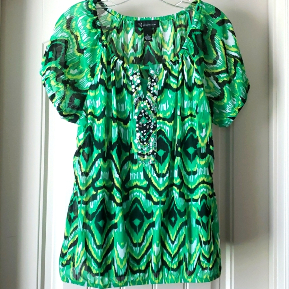 INC sheer top with tank